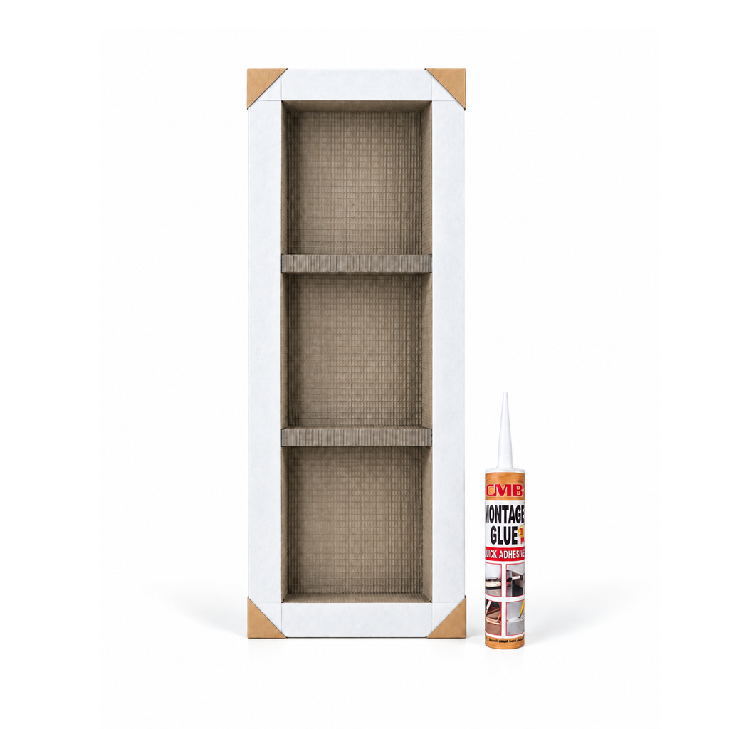 Wandnische/Duschnische: befliesbar, mit/ohne Kleber - 25 x 80 cm