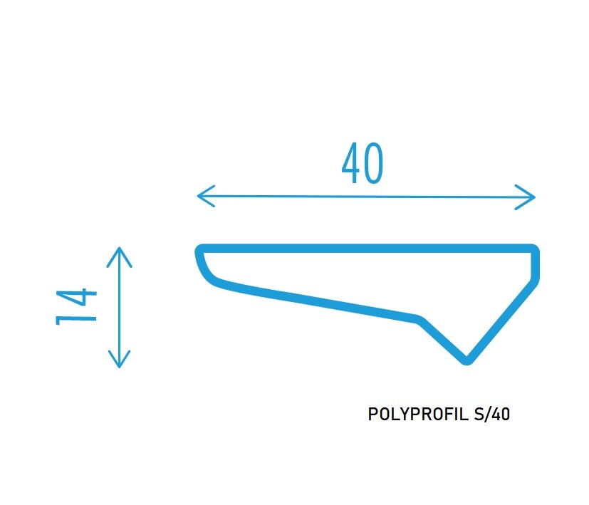 POLYPROFIL®  Tropfleiste S40