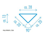 POLYPROFIL® Tropfleiste T20